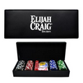 100-Piece Poker Chip Set w/ Black Vinyl Case (1 Side Chip Imprint)